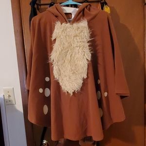 Hooded deer costume poncho